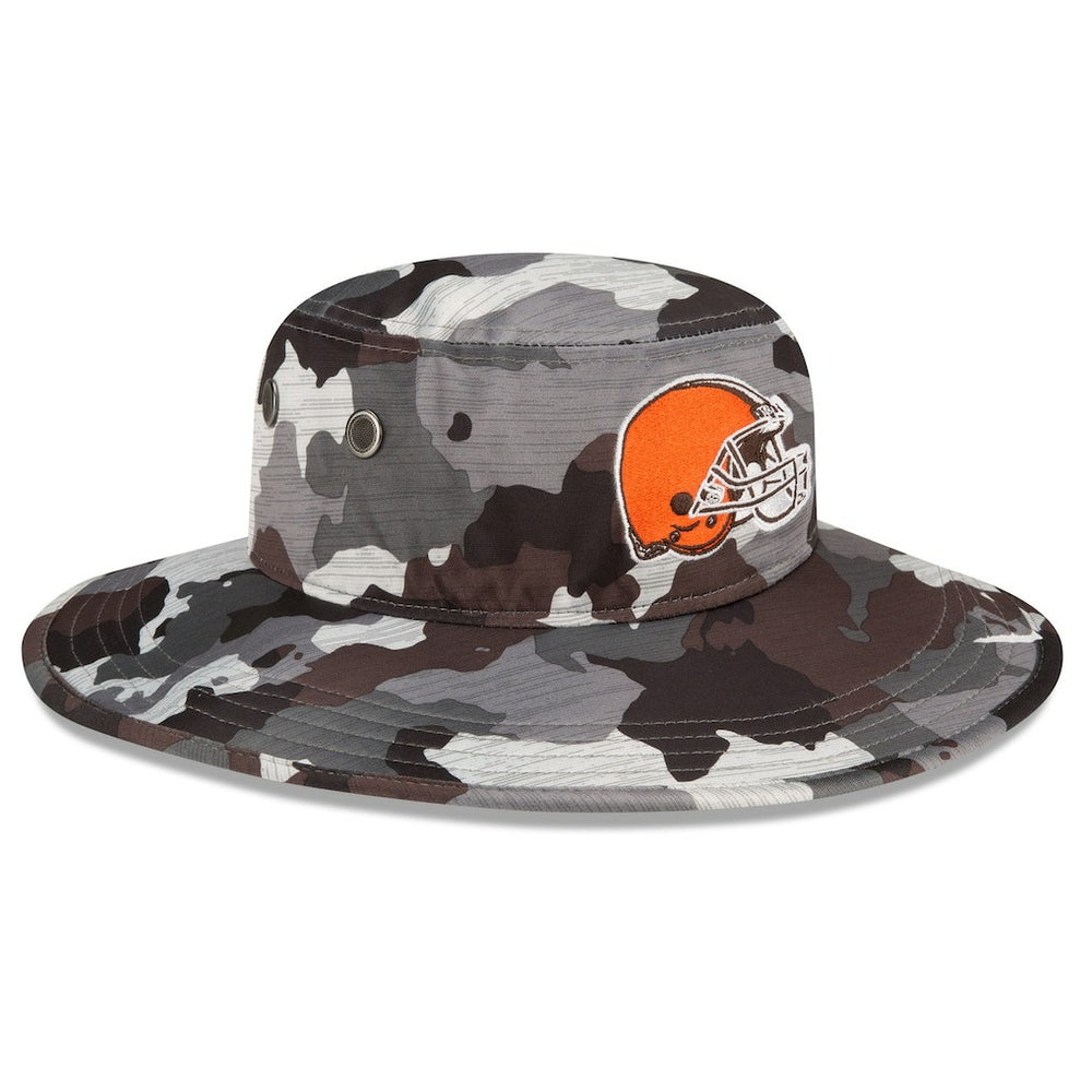 Cleveland Browns New Era 2022 NFL Training Camp Panama Bucket Hat Camo - NFL