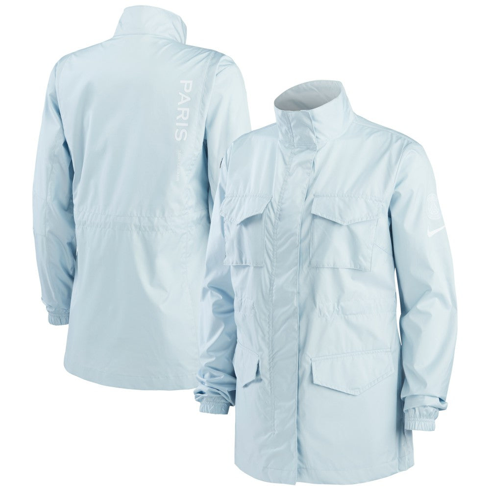 Nike Paris Saint-Germain Women's M65 Woven Full-Zip Jacket - Light Blue