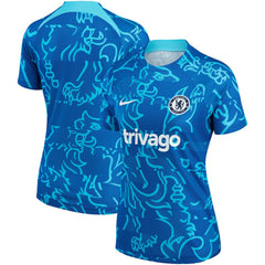 Nike Chelsea Women's 2022/23 Pre-Match Home Performance Top - Blue
