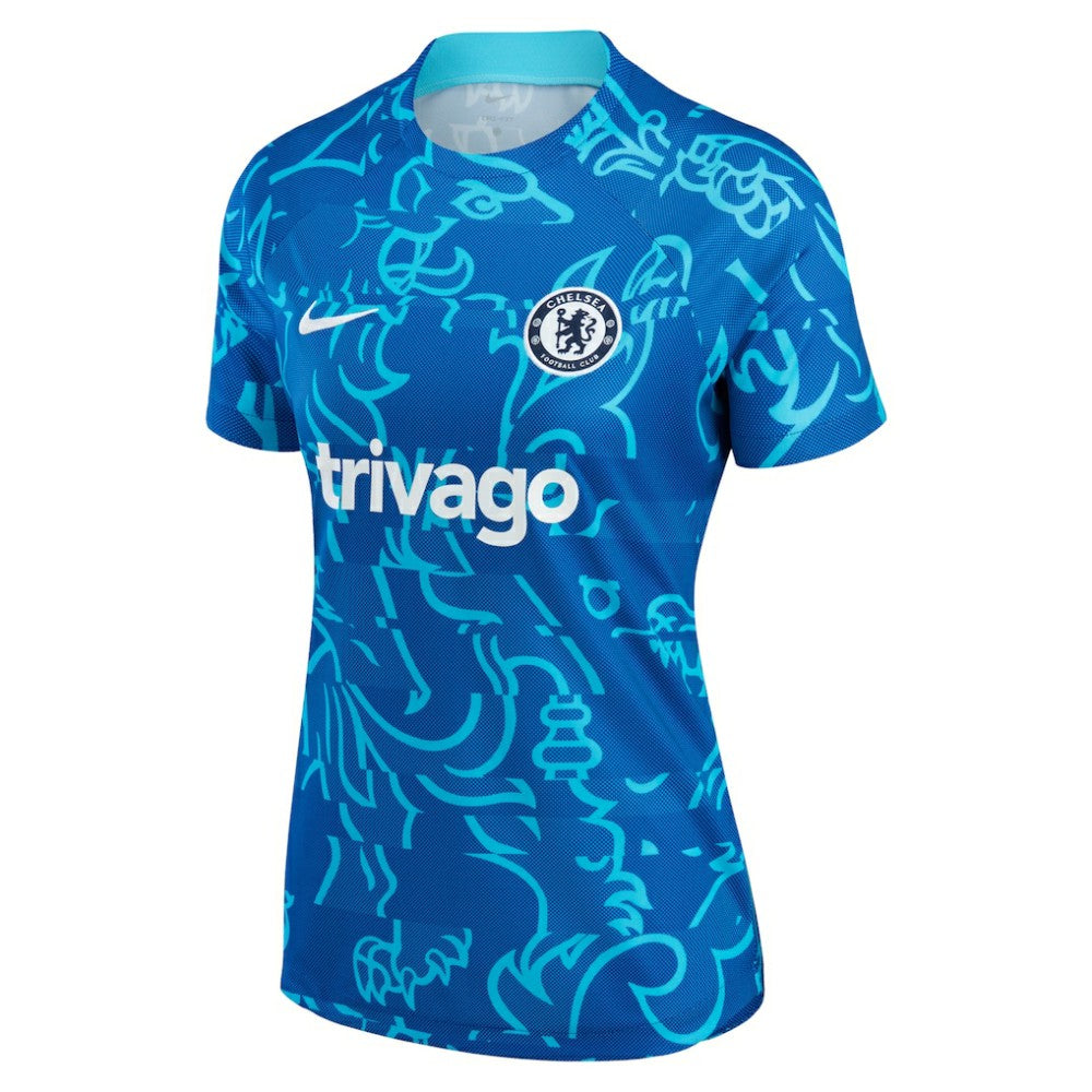 Nike Chelsea Women's 2022/23 Pre-Match Home Performance Top - Blue