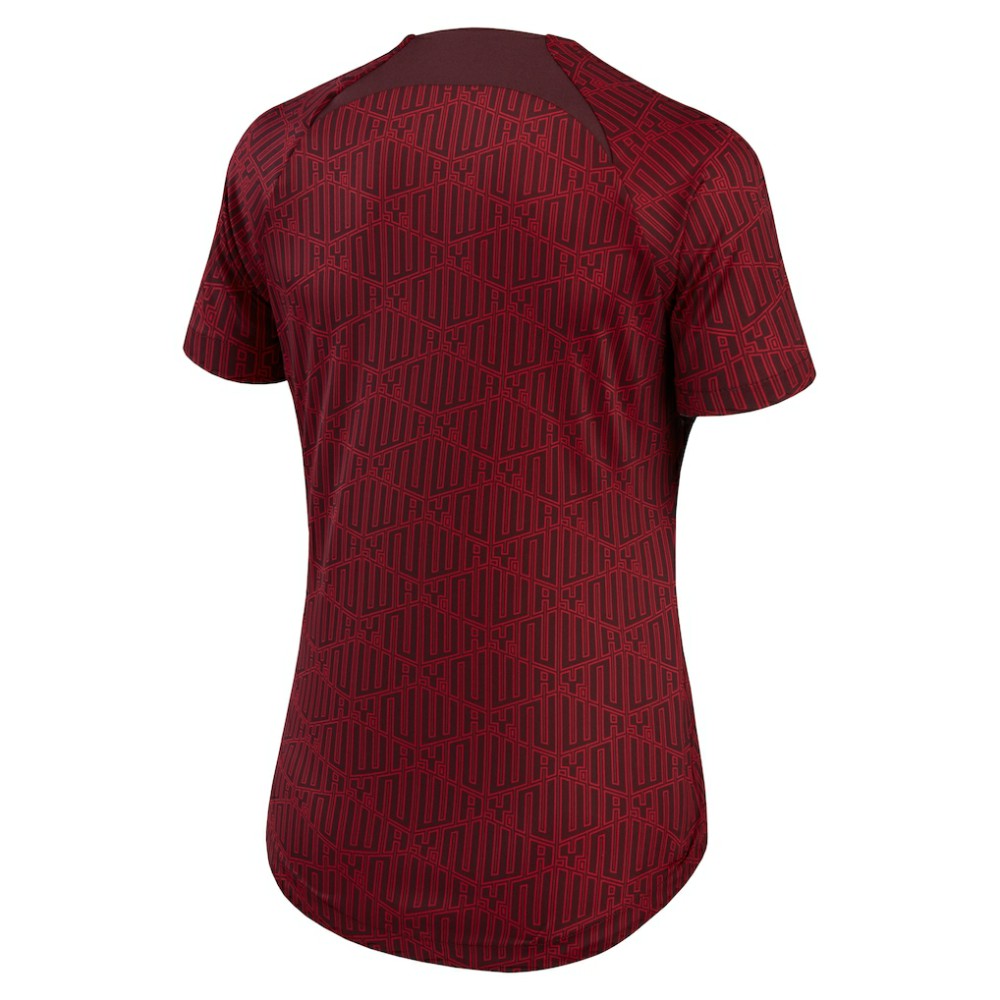 Nike Liverpool Women's 2022/23 Pre-Match Home Performance Top - Burgundy