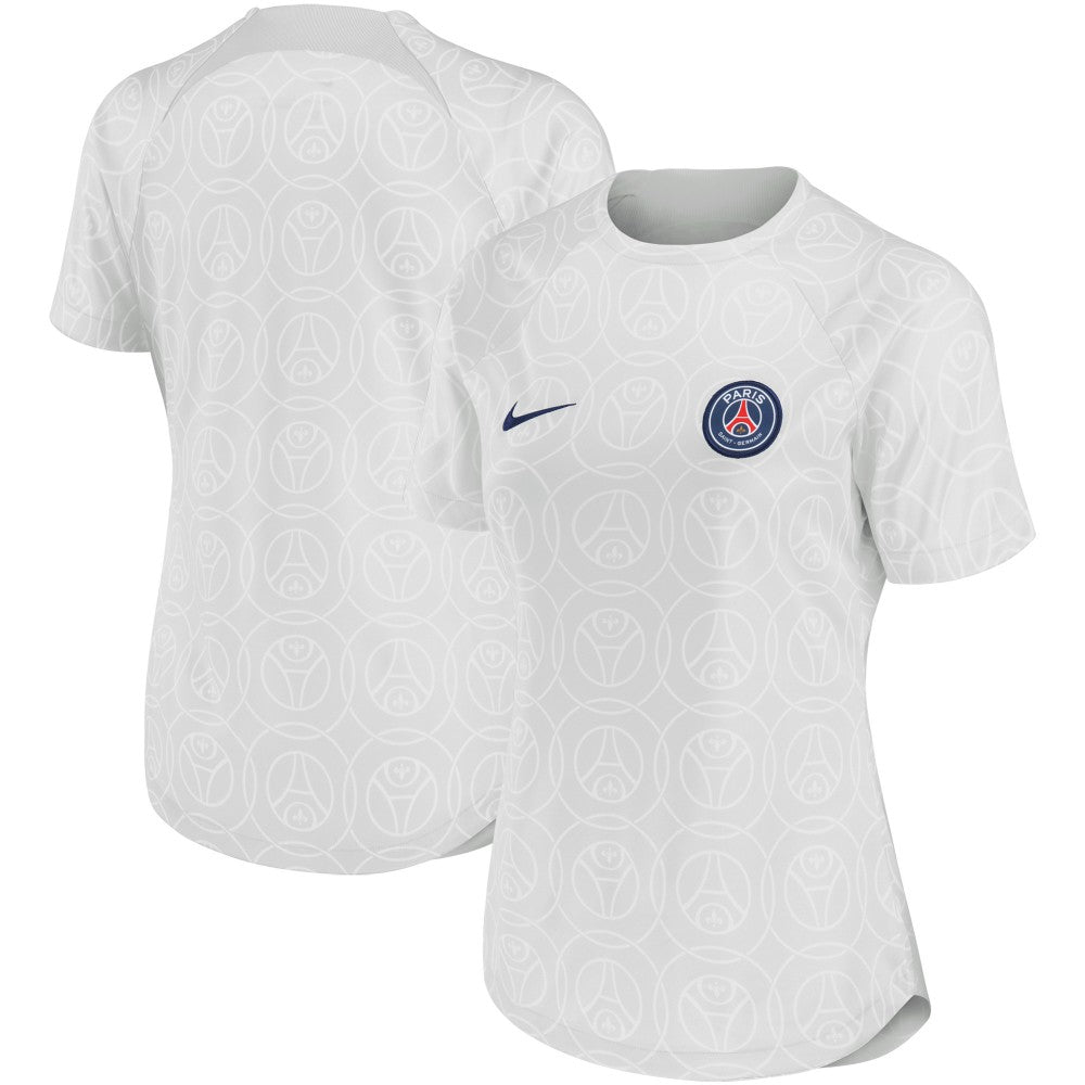 Nike Paris Saint-Germain Women's 2022/23 Pre-Match Home Performance Top - Gray