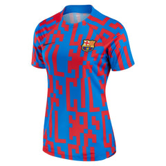 Nike Barcelona Women's 2022/23 Pre-Match Home Performance Top - Blue
