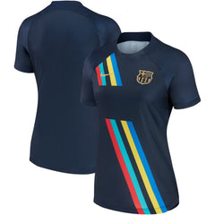 Nike Barcelona Women's 2022/23 Pre-Match AWAY Performance Top - Navy