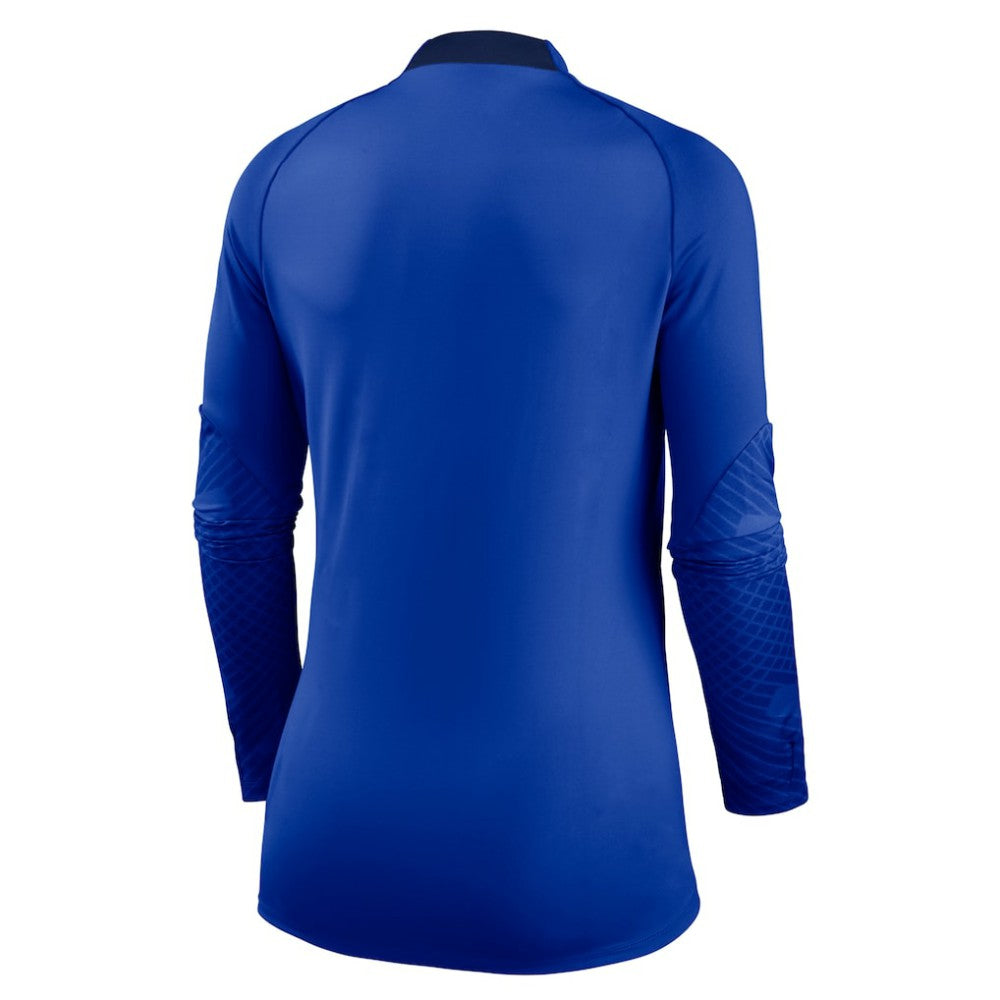 Nike Chelsea Women's Strike Drill Raglan Performance Quarter-Zip Top - Blue