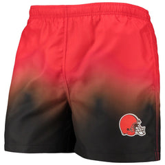 Cleveland Browns FOCO Dip-Dye Swim Shorts Orange/Brown - NFL