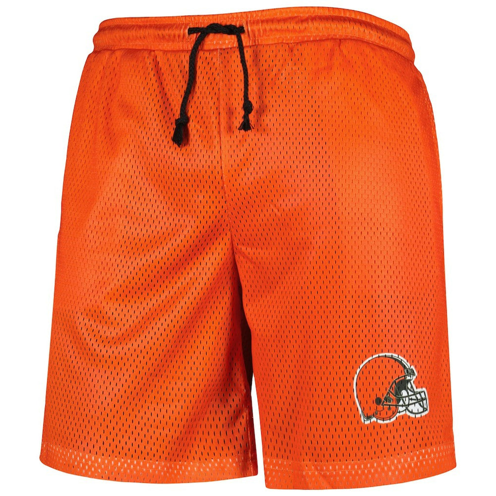Cleveland Browns FOCO Colorblock Mesh V-Neck & Shorts Set Orange - NFL