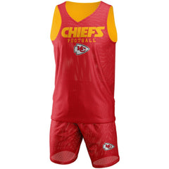 Kansas City Chiefs FOCO Colorblock Mesh V-Neck & Shorts Set Red - NFL