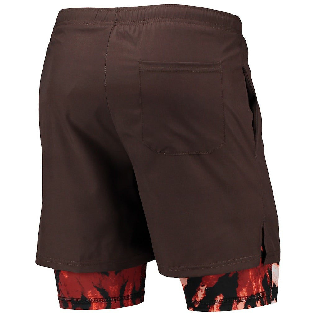 Cleveland Browns FOCO Running Shorts Brown - NFL
