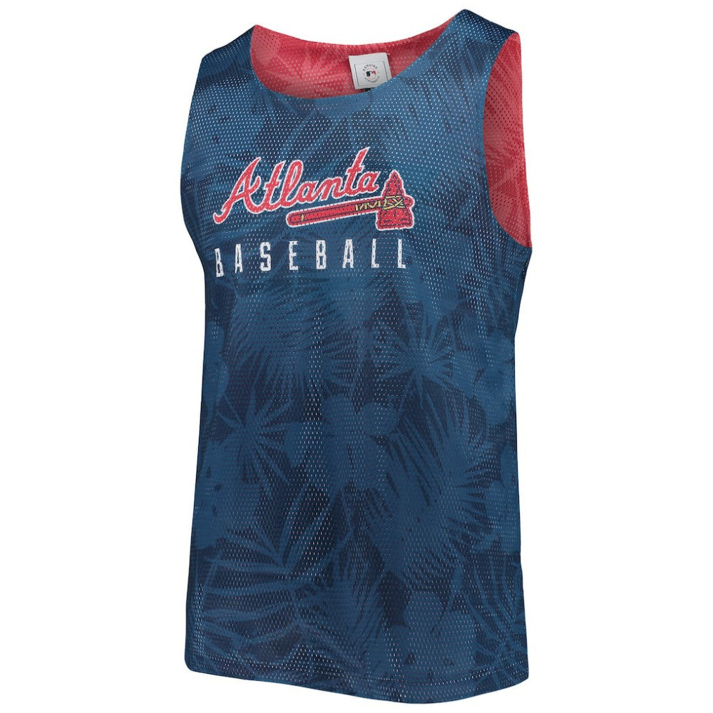 Atlanta Braves FOCO Floral Reversible Mesh Tank Top Online