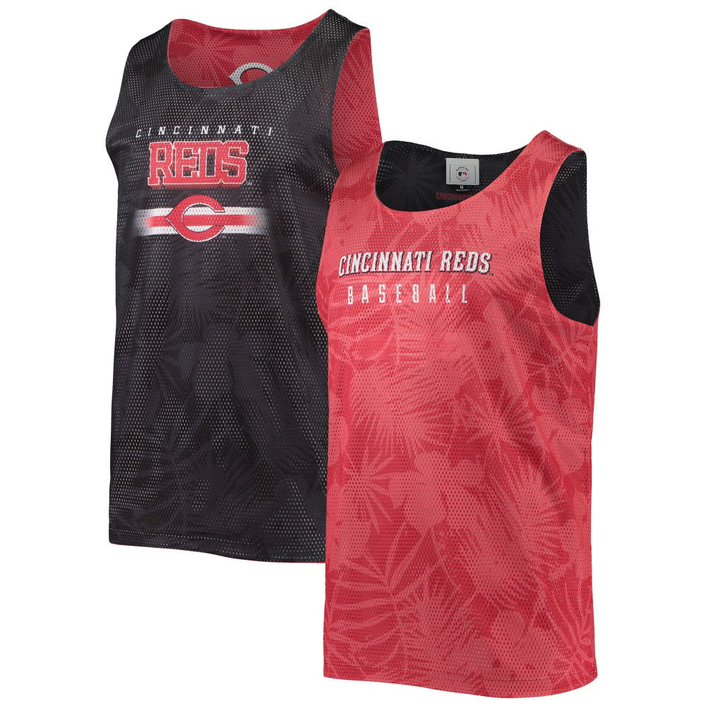 Cincinnati Reds FOCO Floral Reversible Mesh Tank Top Clearance