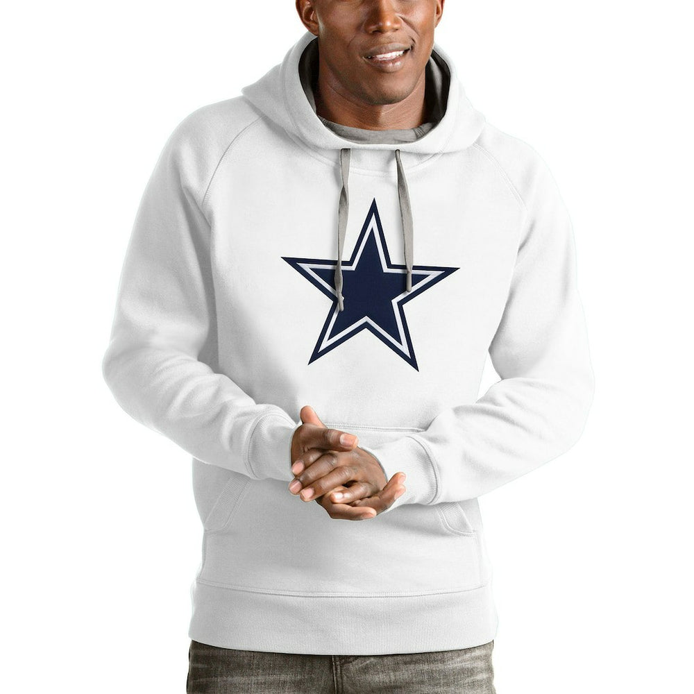 Dallas Cowboys Antigua Victory Pullover Hoodie White - NFL
