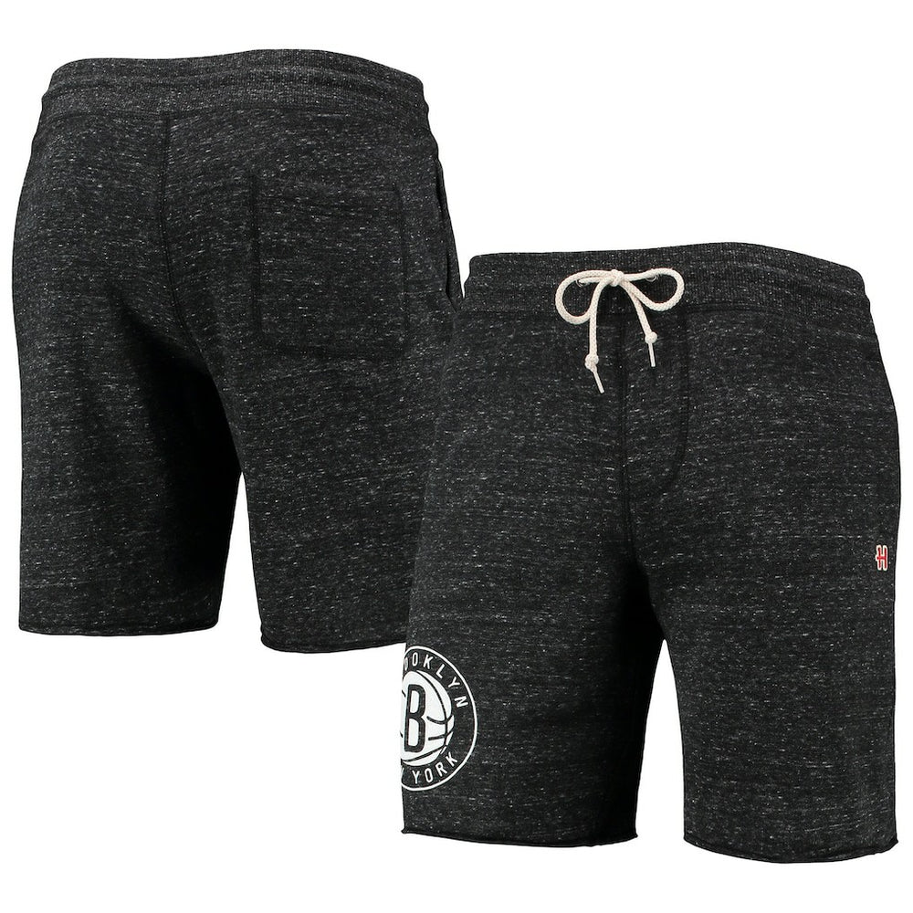 NBA - Brooklyn Nets Homage Primary Logo Tri-Blend Sweat Shorts - Charcoal
