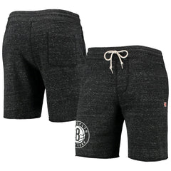 NBA - Brooklyn Nets Homage Primary Logo Tri-Blend Sweat Shorts - Charcoal