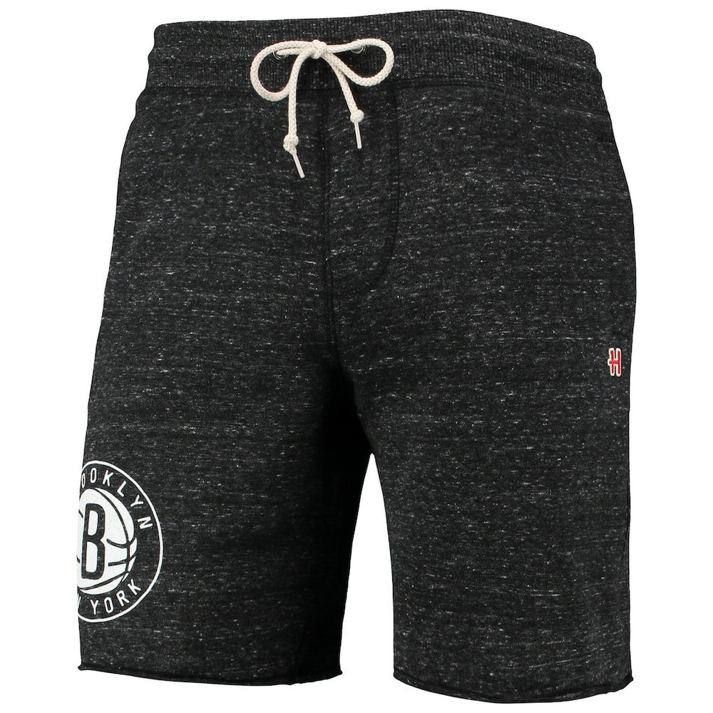NBA - Brooklyn Nets Homage Primary Logo Tri-Blend Sweat Shorts - Charcoal
