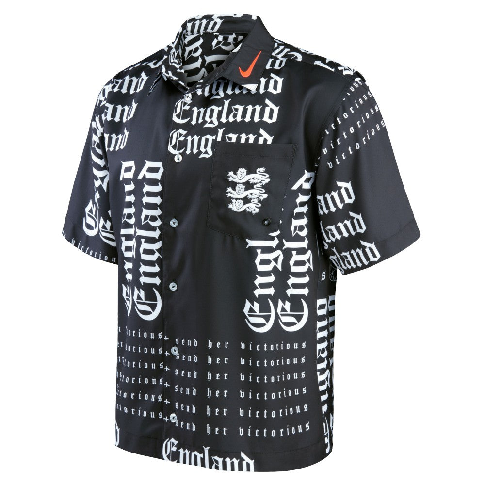 Nike England Women's National Team Button-Up Shirt - Black