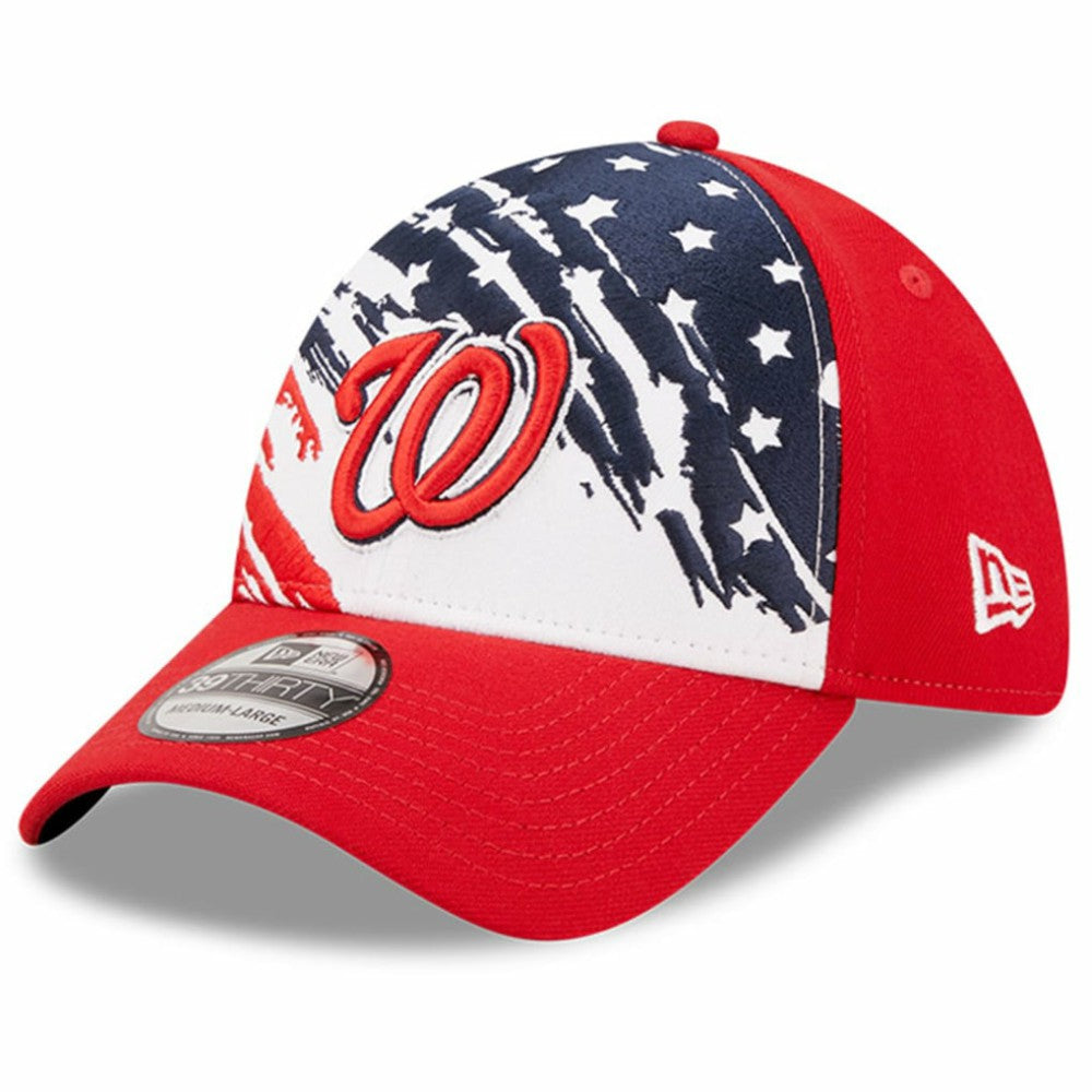 Washington Nationals New Era 2022 4th of July 39THIRTY Flex Hat Lifestyle
