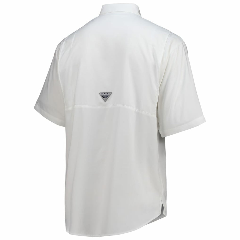 Dallas Cowboys Tamiami Omni-Shade Button-Down Short Sleeve Shirt White - Columbia