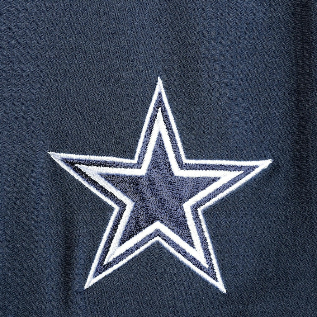 Dallas Cowboys Tamiami Omni-Shade Button-Down Short Sleeve Shirt Navy - Columbia