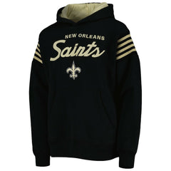 New Orleans Saints Youth The Champ Is Here Pullover Hoodie Black - NFL