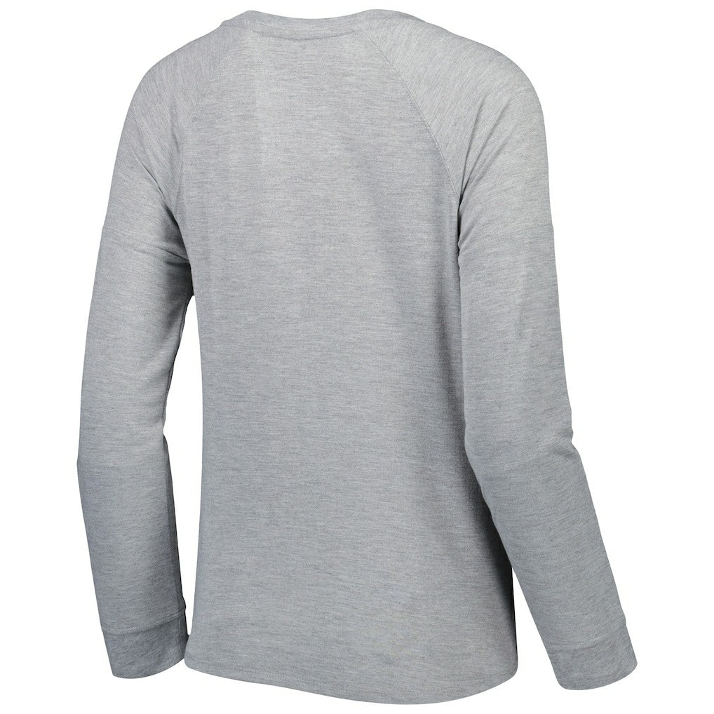 Washington Commanders Juniors All Striped Up Raglan Long Sleeve T-Shirt Heathered Gray - NFL
