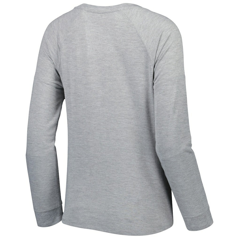 Washington Commanders Juniors All Striped Up Raglan Long Sleeve T-Shirt Heathered Gray - NFL