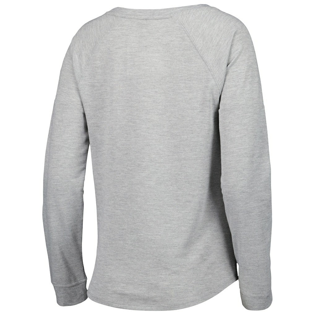 Los Angeles Rams Juniors All Striped Up Raglan Long Sleeve T-Shirt Heathered Gray - NFL