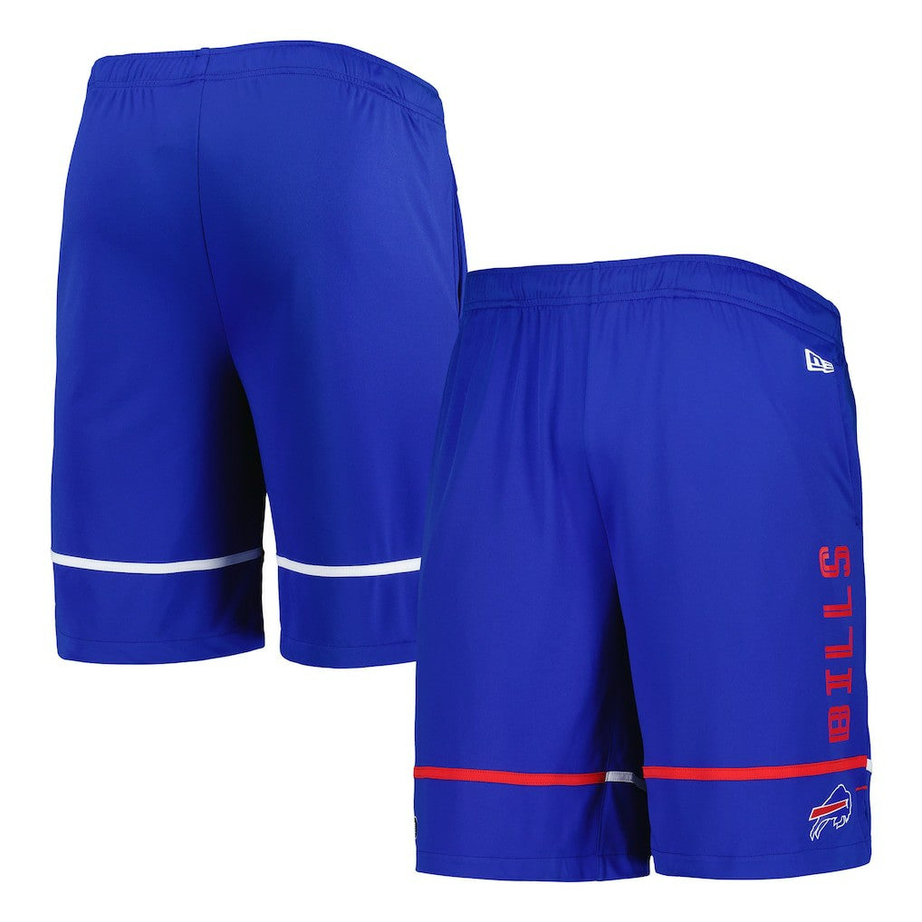 Buffalo Bills New Era Combine Authentic Rusher Training Shorts Royal - NFL
