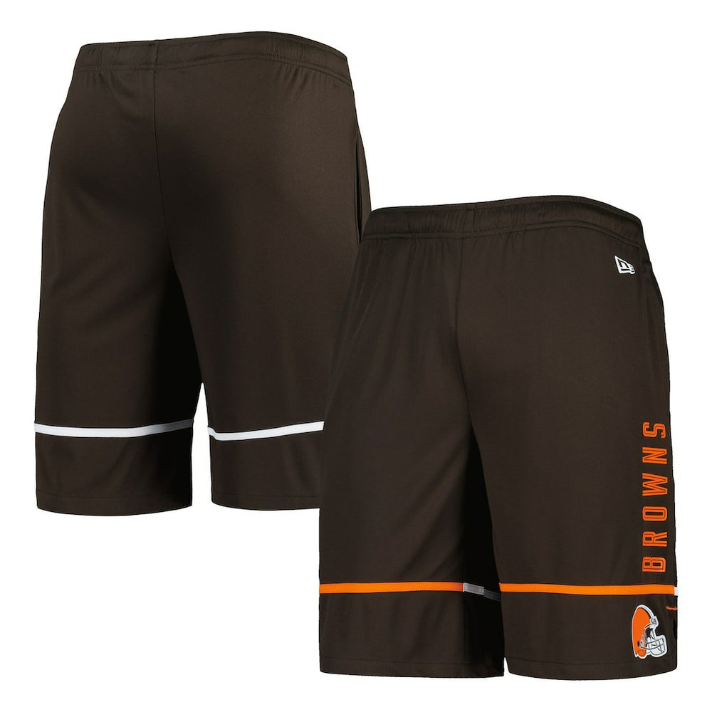 Cleveland Browns New Era Combine Authentic Rusher Training Shorts Brown - NFL