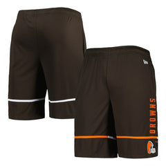 Cleveland Browns New Era Combine Authentic Rusher Training Shorts Brown - NFL