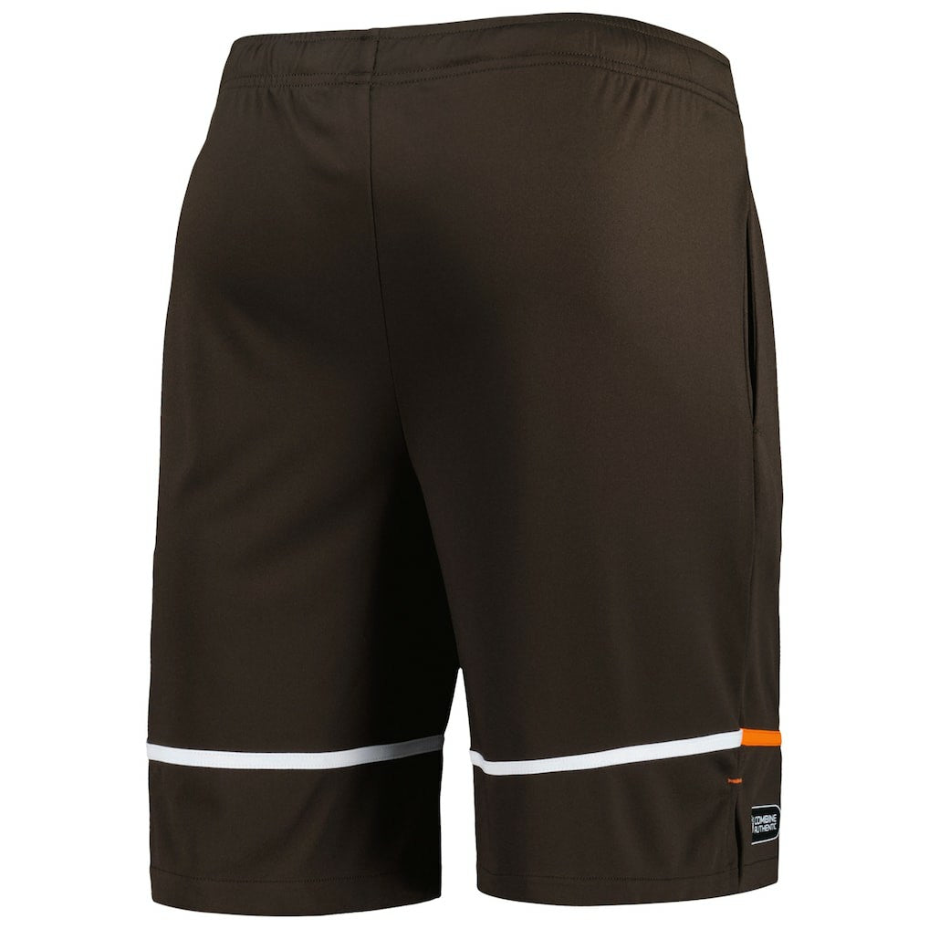 Cleveland Browns New Era Combine Authentic Rusher Training Shorts Brown - NFL