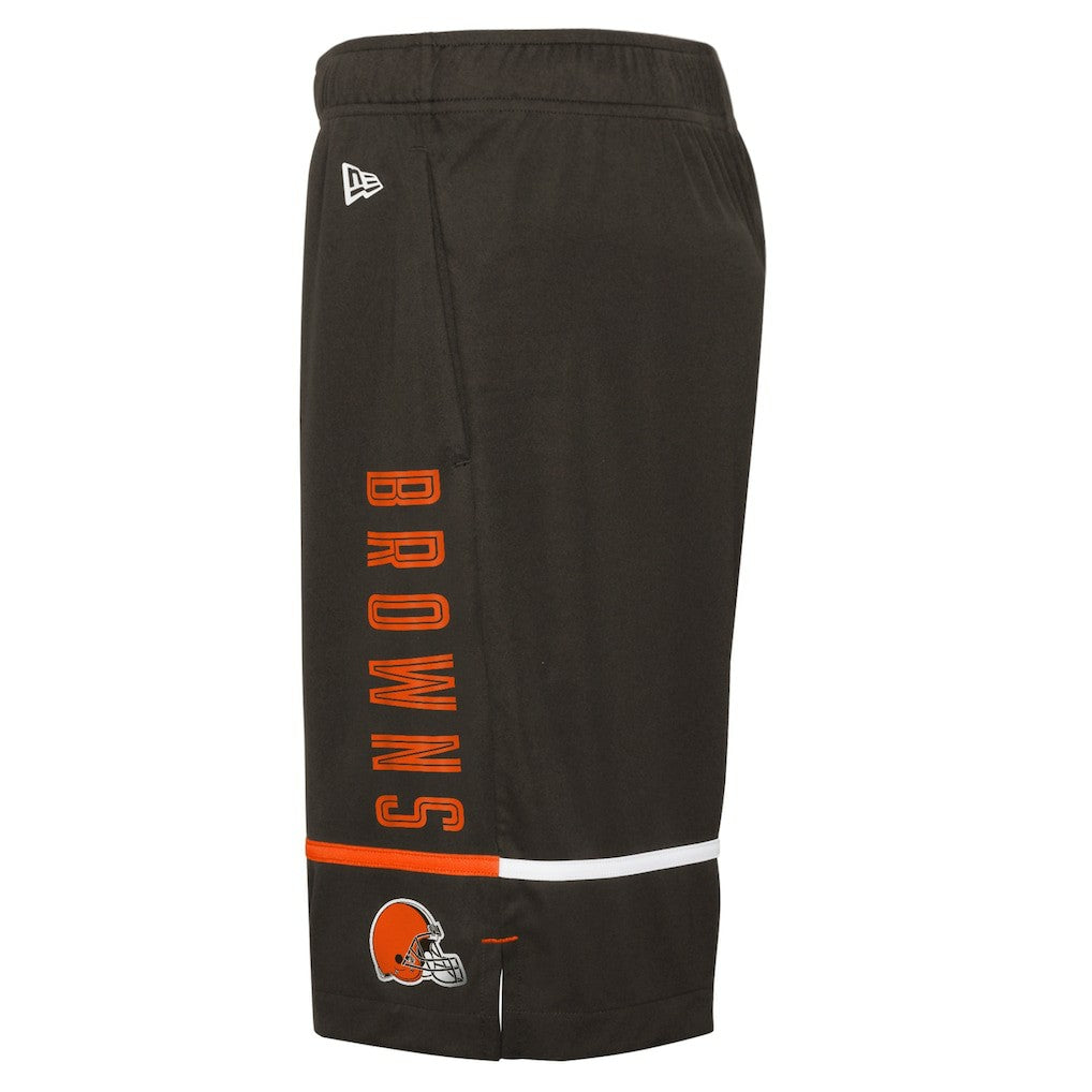 Cleveland Browns New Era Combine Authentic Rusher Training Shorts Brown - NFL