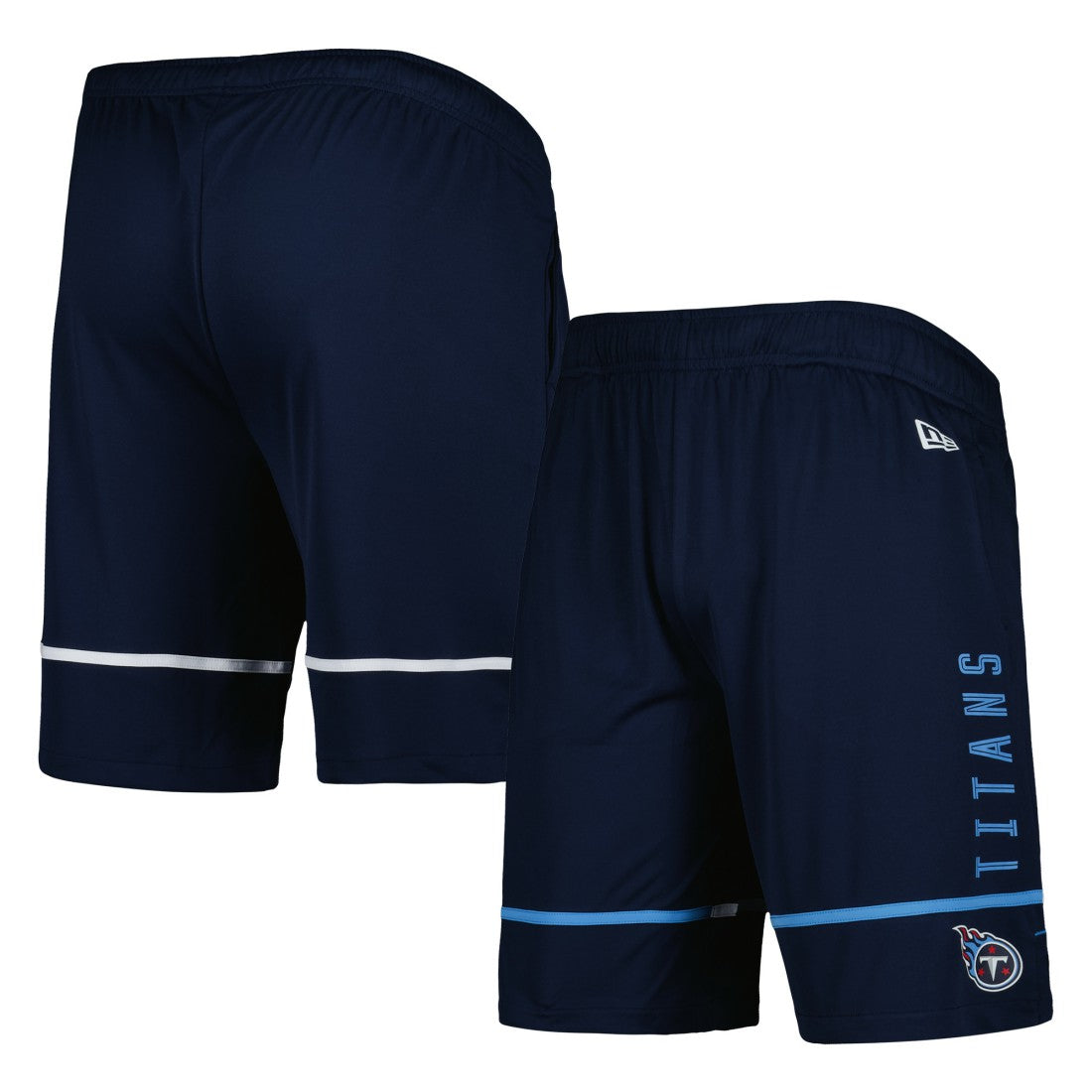 Tennessee Titans New Era Combine Authentic Rusher Training Shorts Navy - NFL