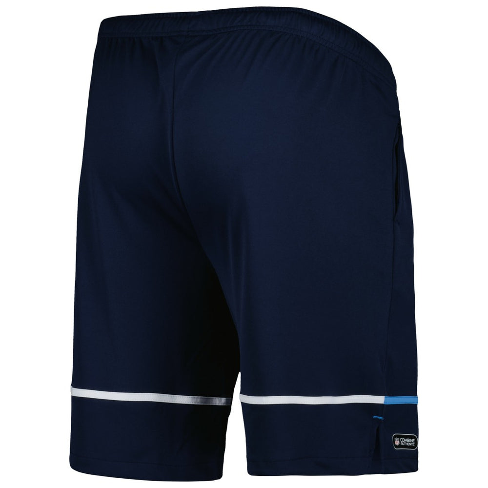 Tennessee Titans New Era Combine Authentic Rusher Training Shorts Navy - NFL