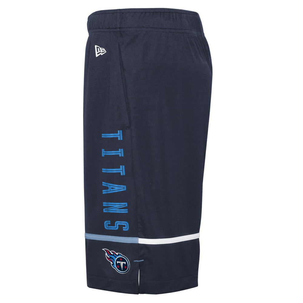 Tennessee Titans New Era Combine Authentic Rusher Training Shorts Navy - NFL