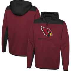 Arizona Cardinals New Era Combine Authentic Hard Hitter Pullover Hoodie Cardinal - NFL