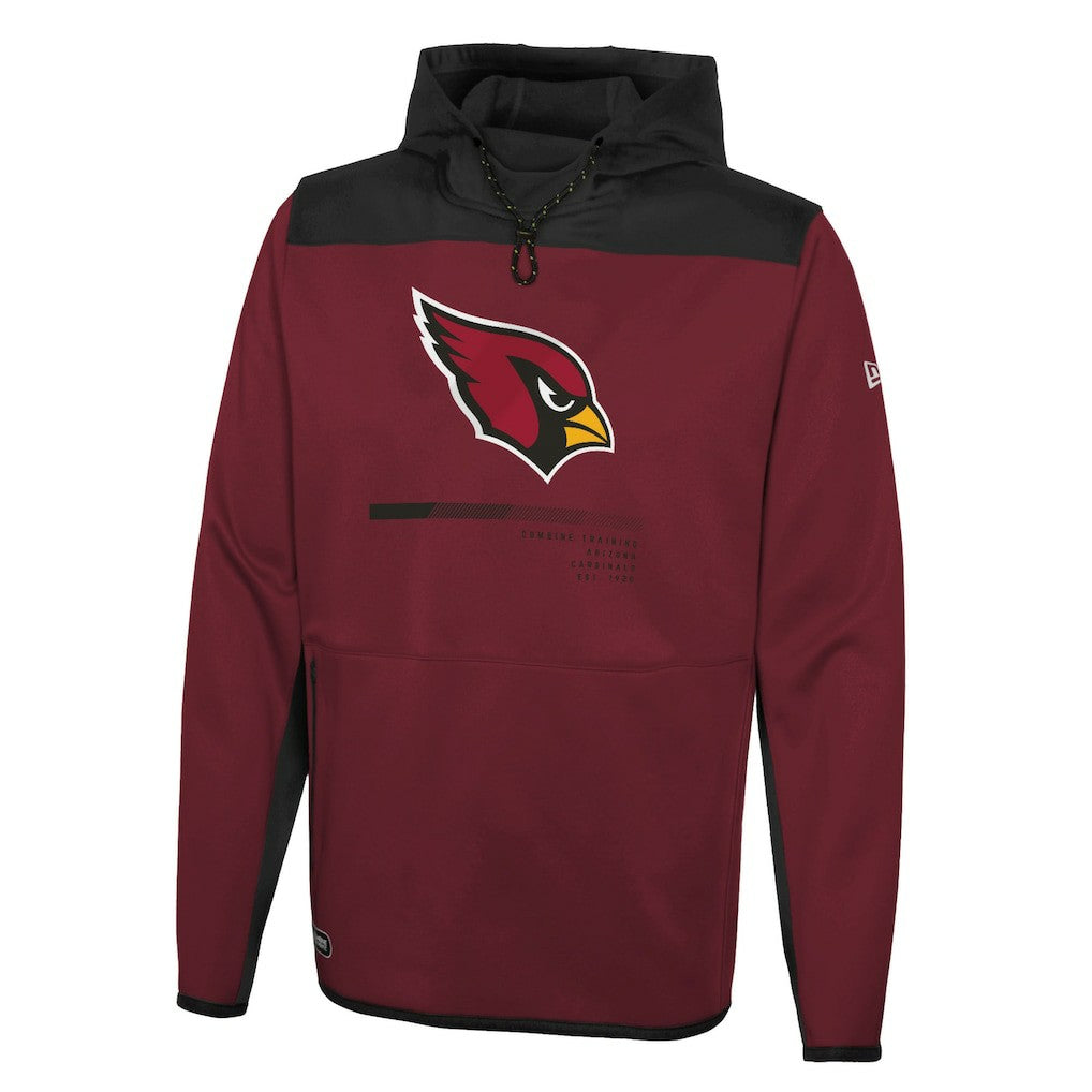 Arizona Cardinals New Era Combine Authentic Hard Hitter Pullover Hoodie Cardinal - NFL