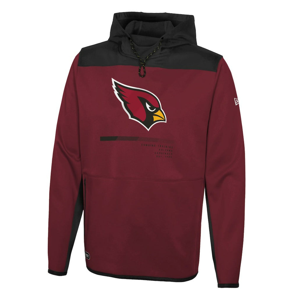 Arizona Cardinals New Era Combine Authentic Hard Hitter Pullover Hoodie Cardinal - NFL