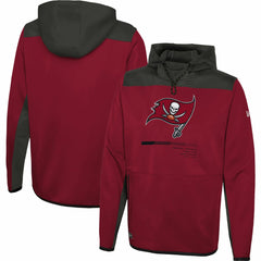 Tampa Bay Buccaneers New Era Combine Authentic Hard Hitter Pullover Hoodie Red - NFL