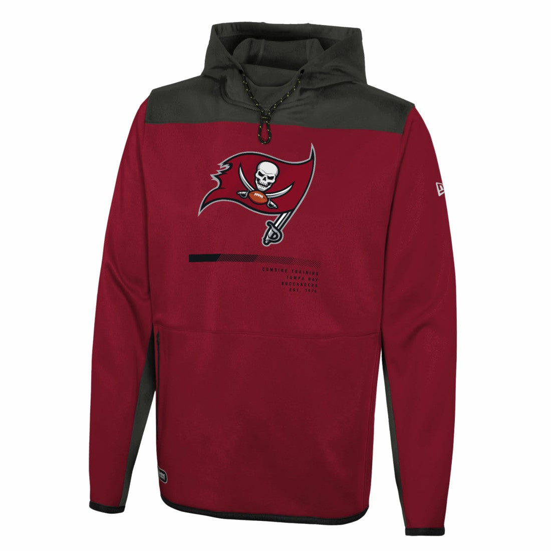Tampa Bay Buccaneers New Era Combine Authentic Hard Hitter Pullover Hoodie Red - NFL