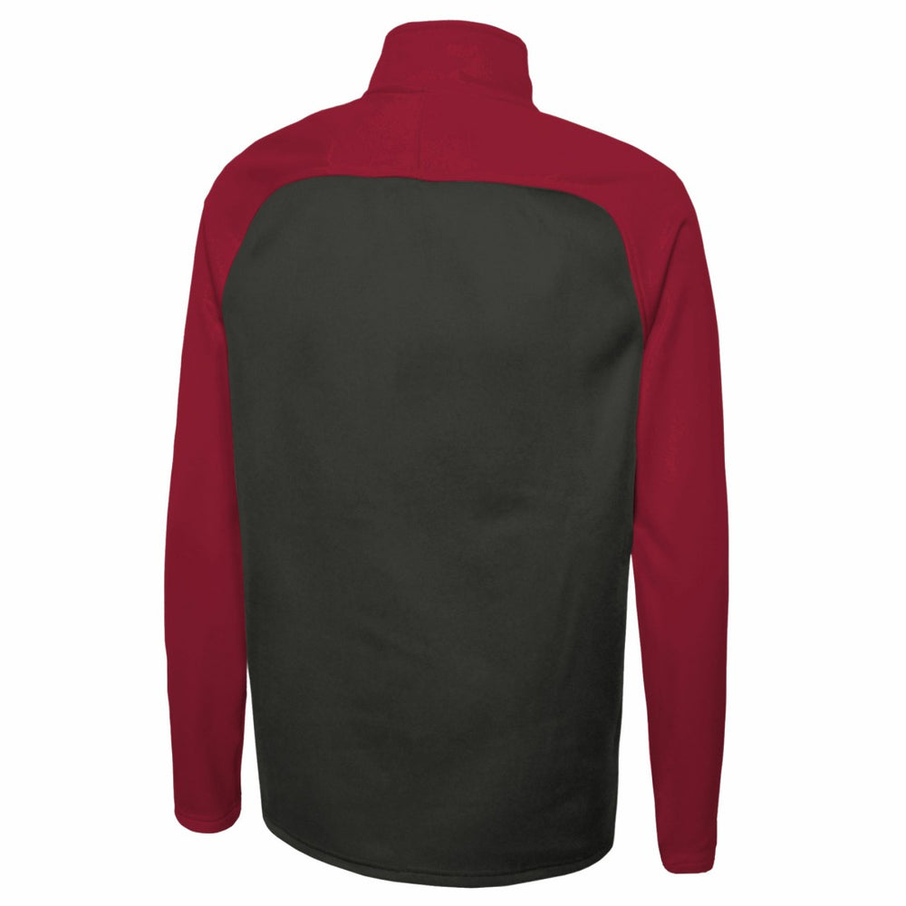 Tampa Bay Buccaneers New Era Combine Authentic O-Line Raglan Half-Zip Jacket Black - NFL