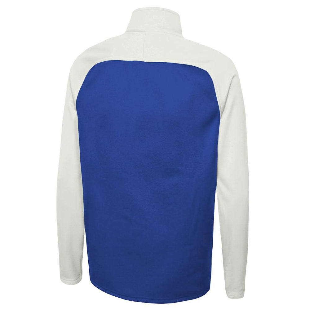 Los Angeles Rams New Era Combine Authentic O-Line Raglan Half-Zip Jacket Royal - NFL
