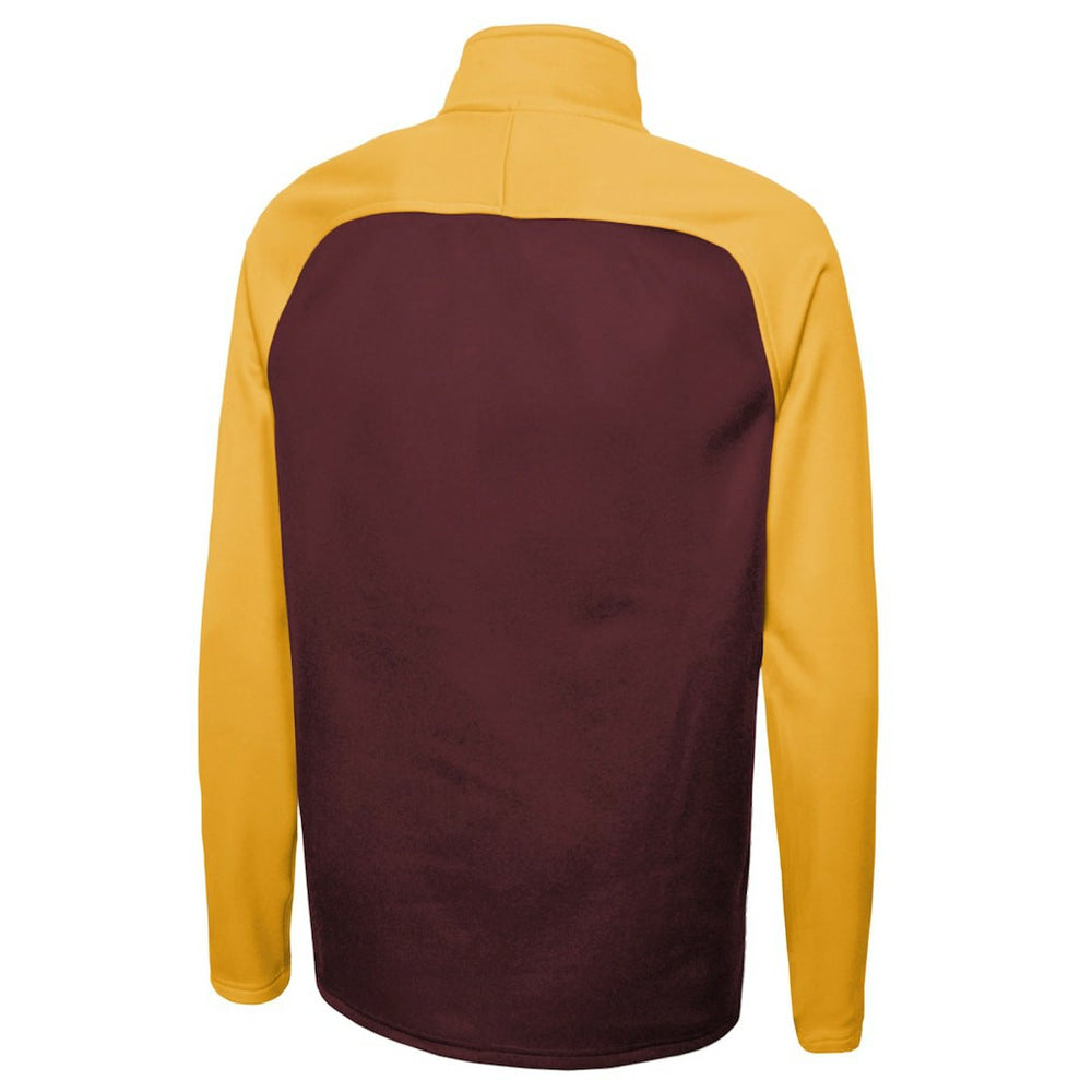 Washington Commanders New Era Combine Authentic O-Line Raglan Half-Zip Jacket Burgundy - NFL