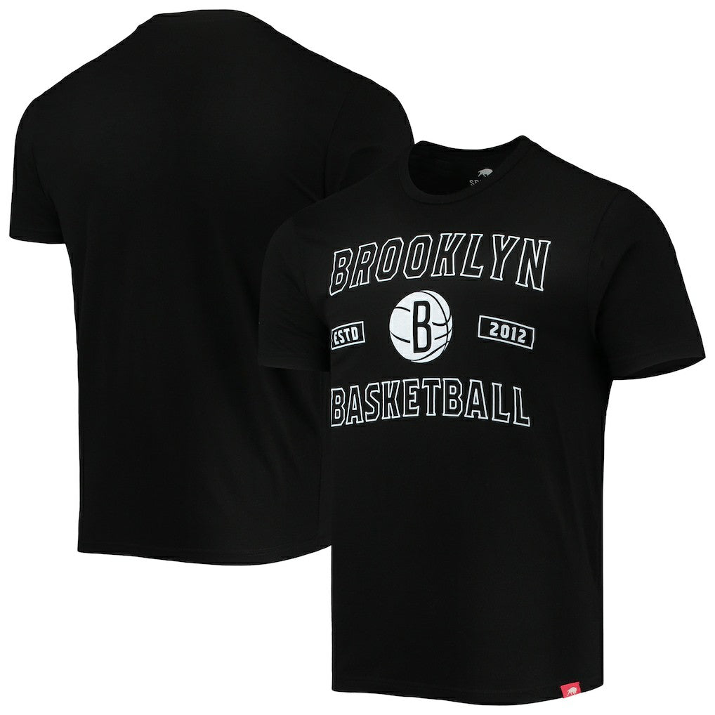 NBA - Brooklyn Nets Sportiqe Tri-Blend T-Shirt - Black