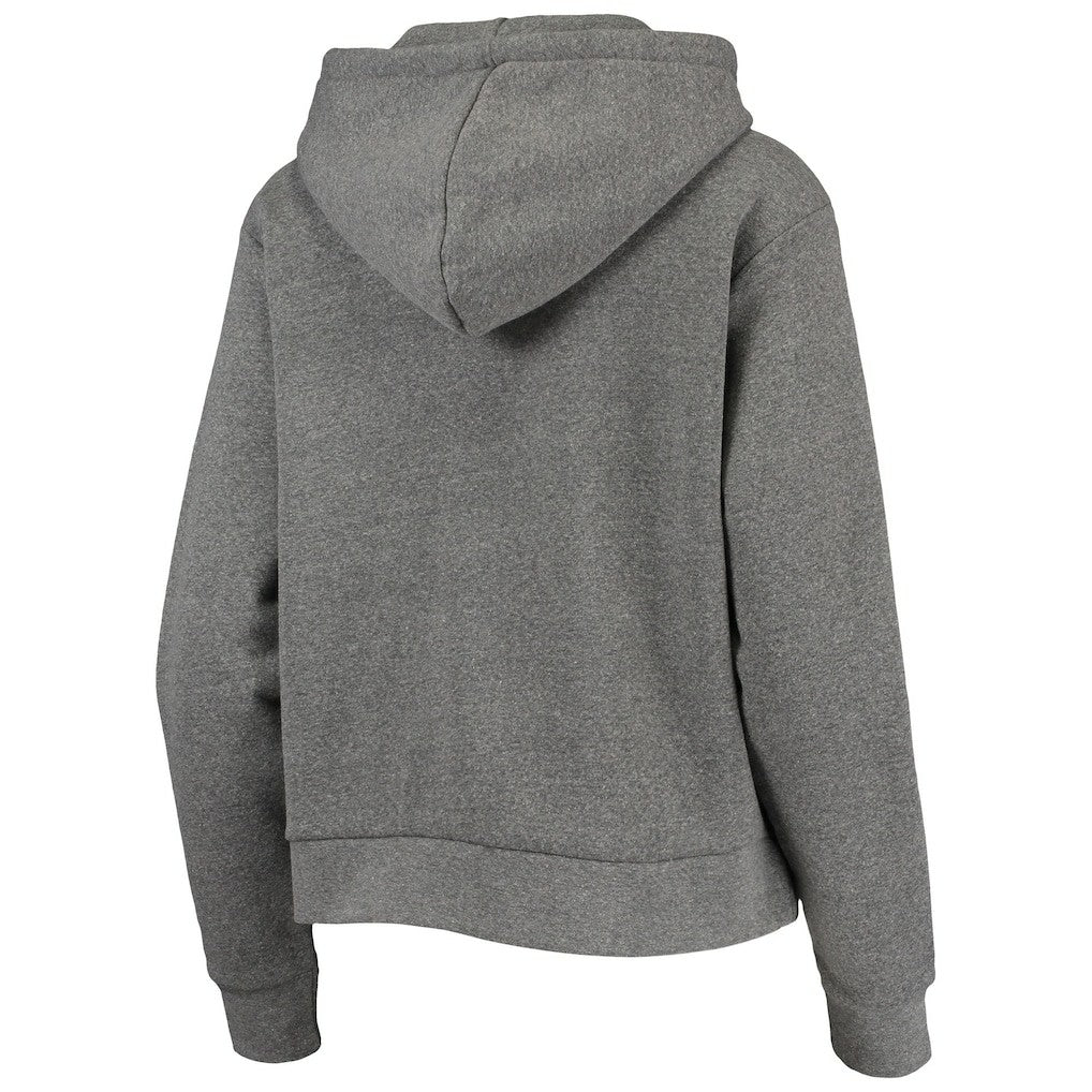 NBA - Brooklyn Nets Sportiqe Women's Moments Mixtape Ava Tri-Blend Pullover Hoodie - Heathered Gray