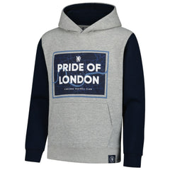 Chelsea Youth Club Pullover Hoodie - Heathered Gray/Navy