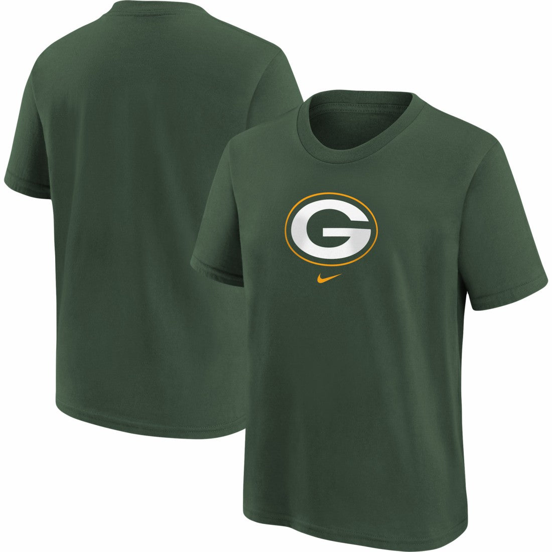 Green Bay Packers Youth Logo T-Shirt Green - Nike