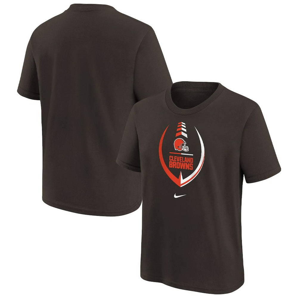 Cleveland Browns Girls Preschool Icon T-Shirt Brown - Nike