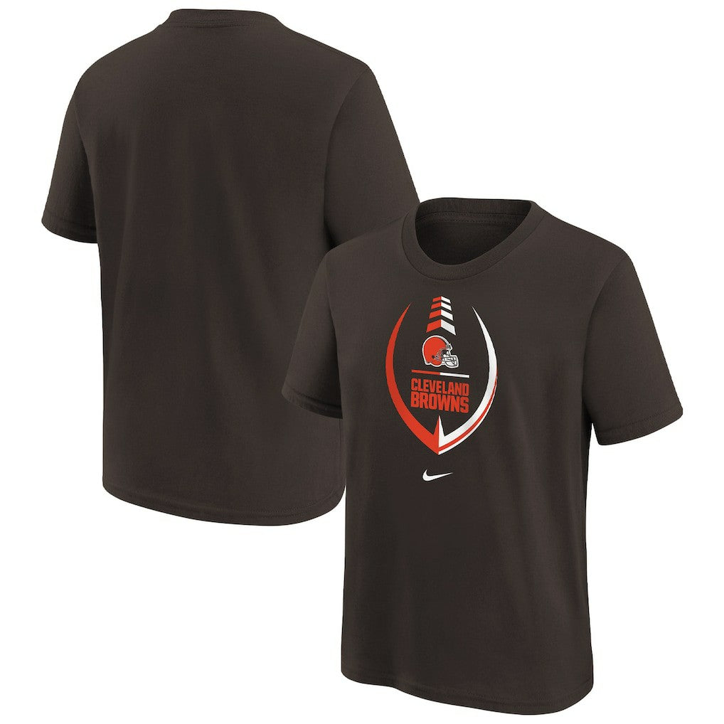 Cleveland Browns Girls Preschool Icon T-Shirt Brown - Nike
