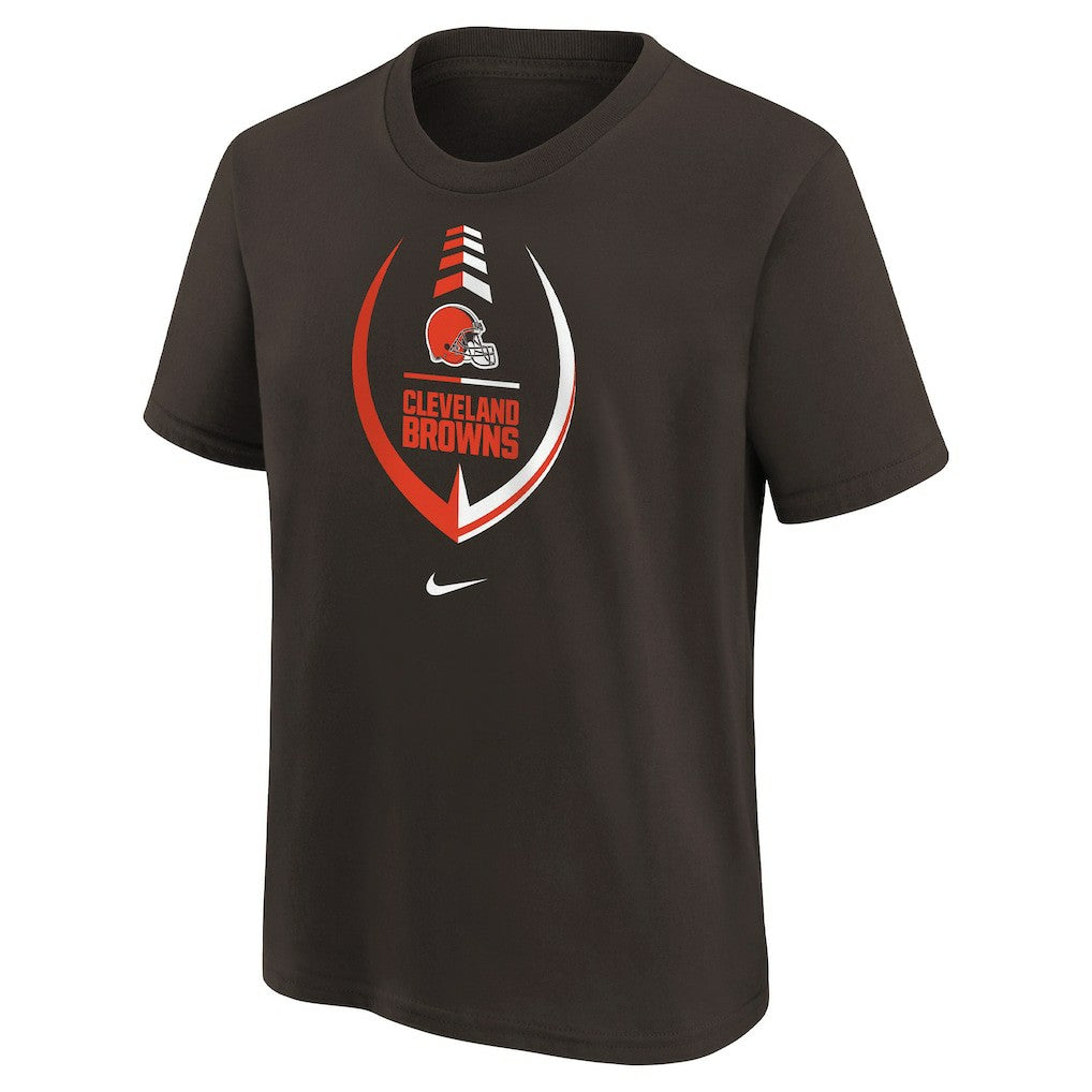 Cleveland Browns Girls Preschool Icon T-Shirt Brown - Nike